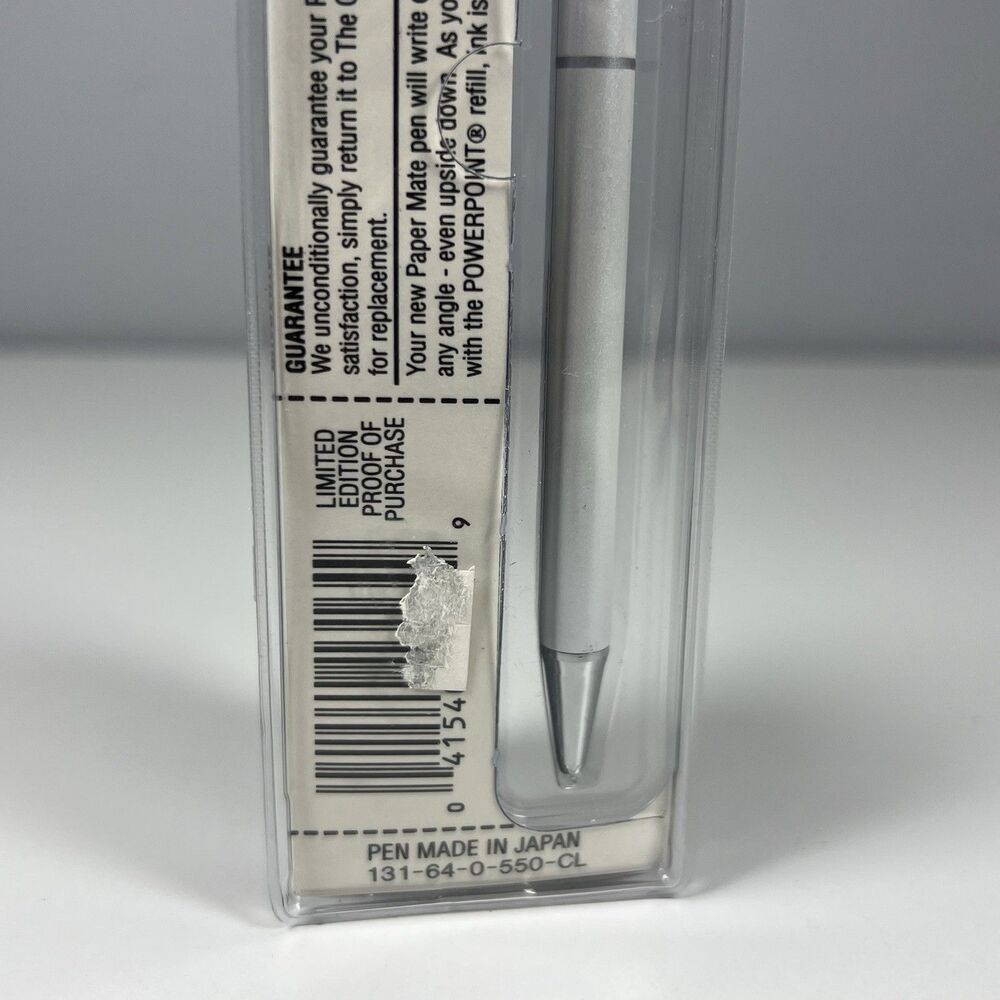 PAPER MATE Limited Edition Ball Pen Pearlescent White Japan Made 1980's Rare NEW - Picture 8 of 9